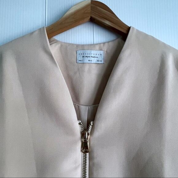 Dress Forum blazer jacket gold zipper - Picture 2 of 9